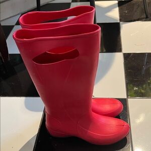 Red Women's Rain Boots